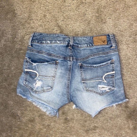 American Eagle cut off denim shorts-Mid-size 00 - Picture 6 of 9